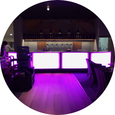 hire 6m led mobile bar