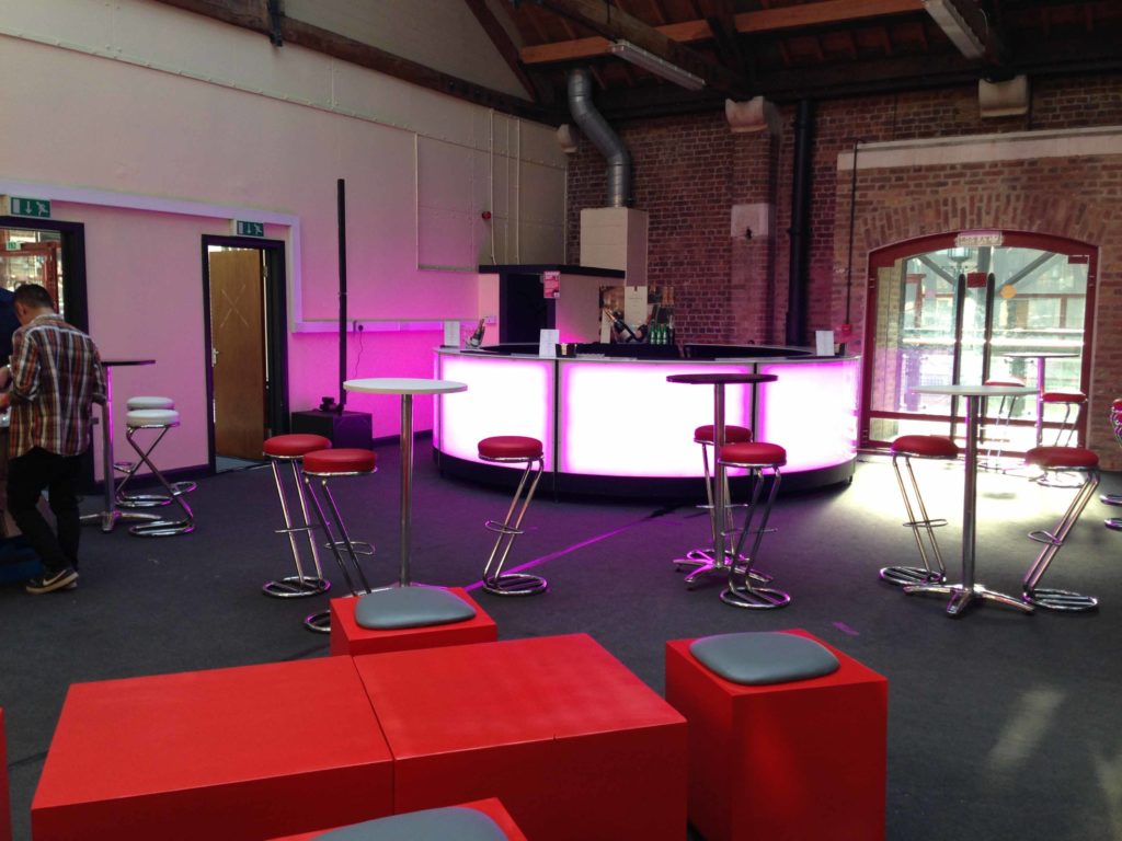 Circular LED Bar Hire for events